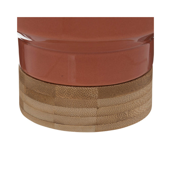 Atmosphera Peach Faux Plant in Two-Tone Ceramic Pot | 26cm Height