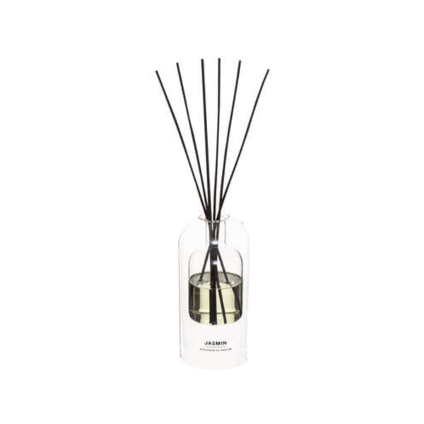 Atmosphera Ilan Jasmine Reed Diffuser | 150ml, Black Reeds, Clear Bottle
