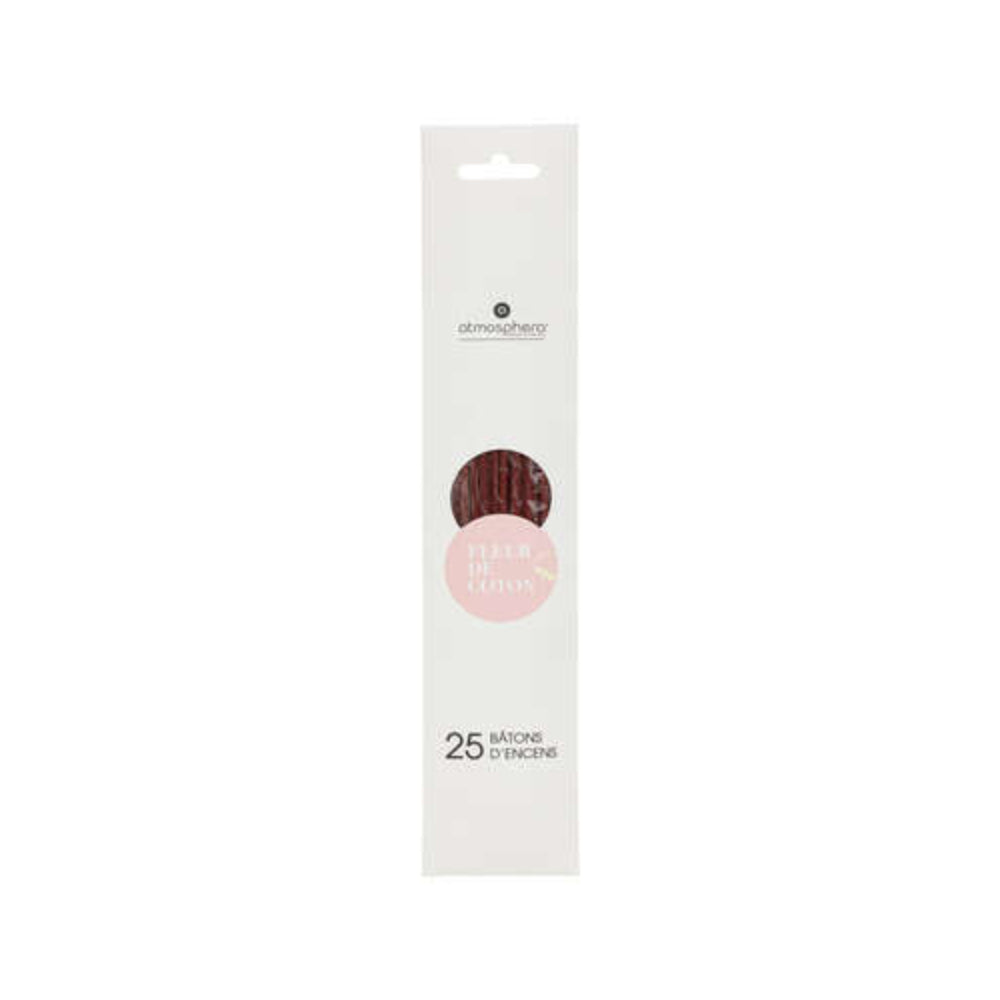 Atmosphera Pure Cotton Incense Sticks | Pack of 25, Long-Lasting Burn