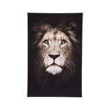 Atmosphera Black and White Lion Canvas Wall Art | 75 x 115cm