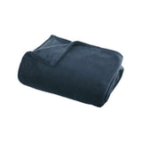 Atmosphera Aegean Blue Soft-Touch Throw Blanket | 125 x 150cm