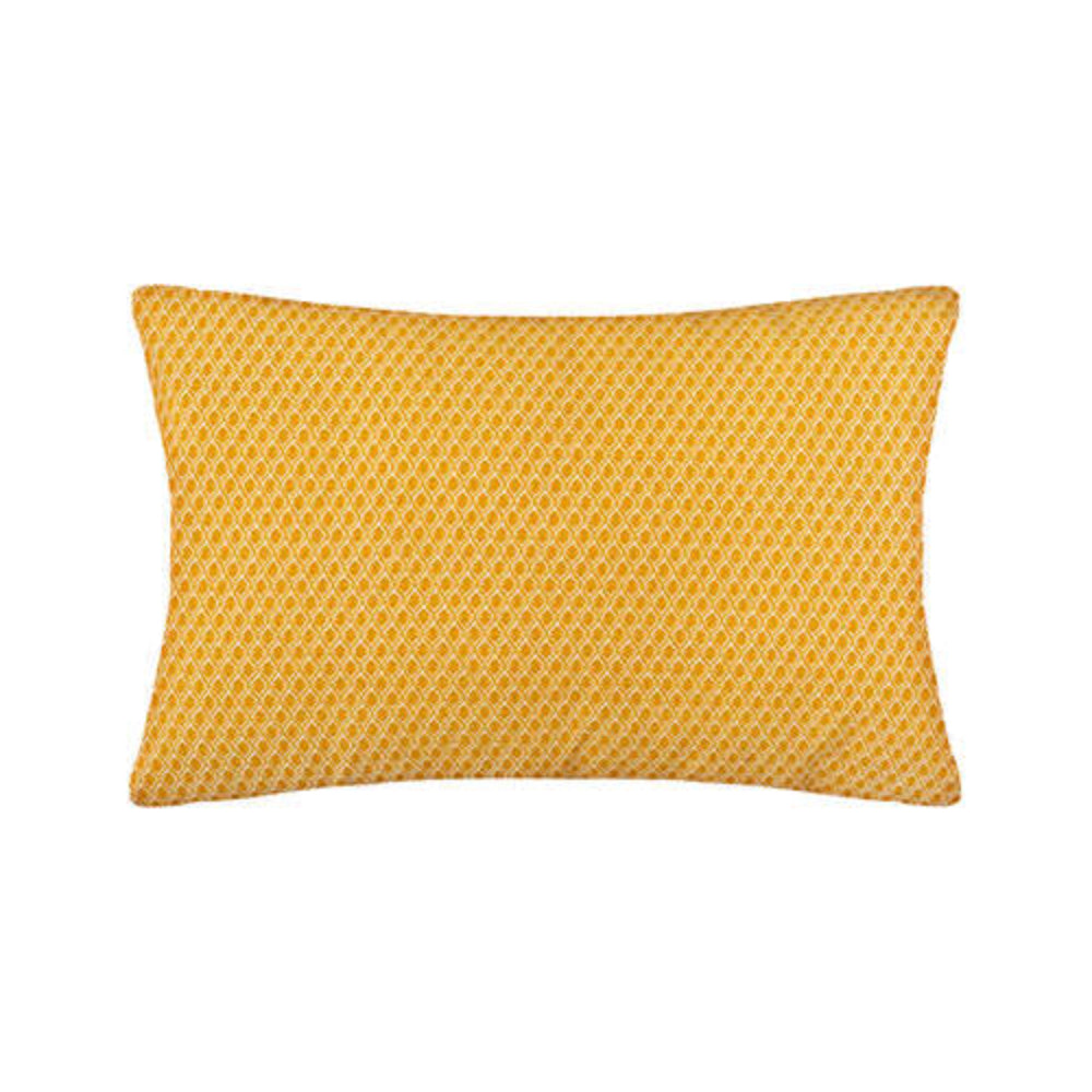 Atmosphera Otto Ochre Geometric Trellis Cushion | 30 x 50cm
