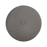 Secret de Gourmet Concentric Braided Round Placemat | Grey, Textured