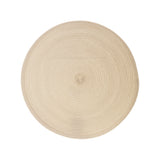 Secret de Gourmet Braided Round Placemat | Beige, Woven Spiral Design