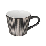 Secret de Gourmet Maya Grey Striped Mug | 40cl, Textured Finish