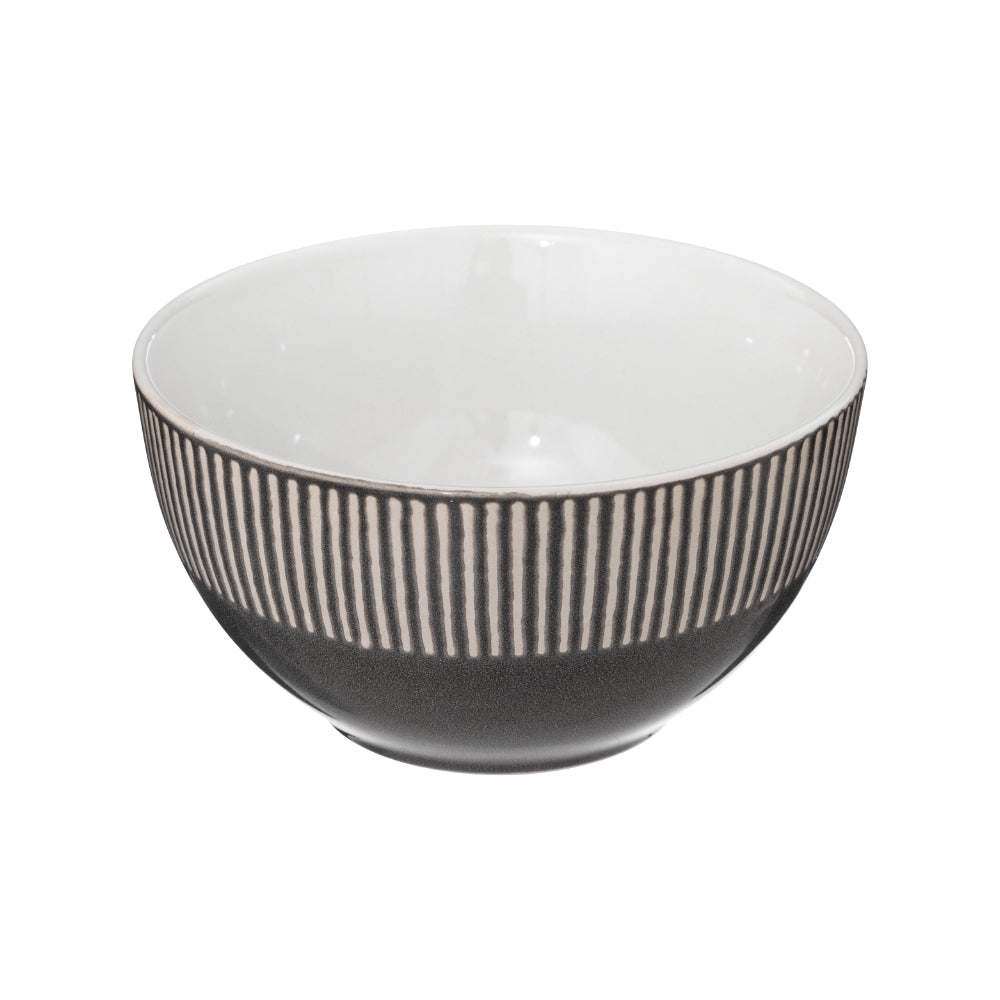 Secret de Gourmet Maya Two-Tone Grey Striped Cereal Bowl | 70cl