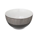 Secret de Gourmet Maya Two-Tone Grey Striped Cereal Bowl | 70cl
