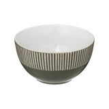Secret de Gourmet Maya Green Cereal Bowl | 70cl, Two-Tone Striped