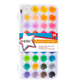 Create 36 Watercolour Tablet Set Paints | Brush and Mixing Palette