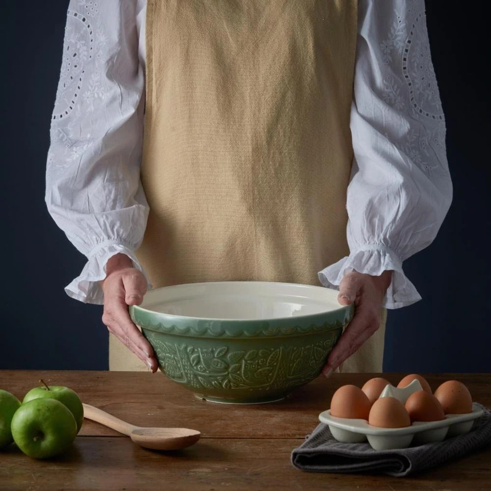 Mason Cash In the Forest Green Owl Embossed Mixing Bowl | 26cm