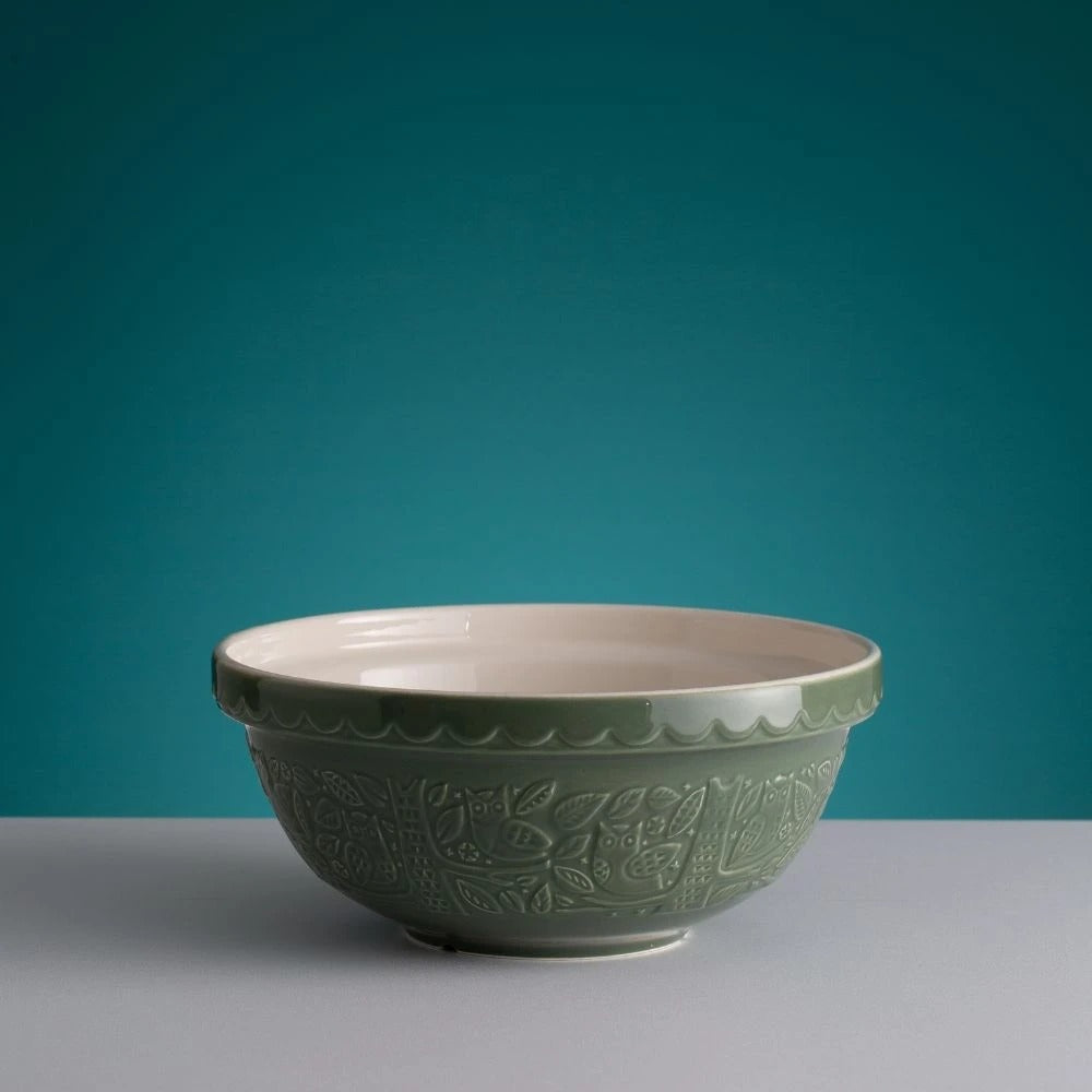 Mason Cash In the Forest Green Owl Embossed Mixing Bowl | 26cm
