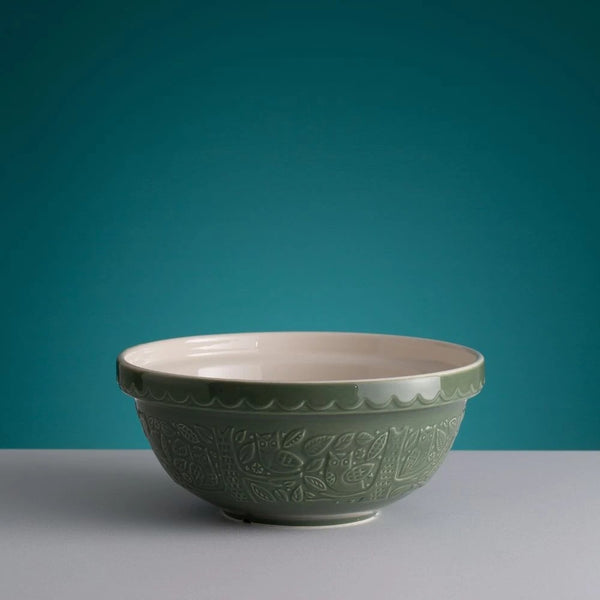 Mason Cash In the Forest Green Owl Embossed Mixing Bowl | 26cm