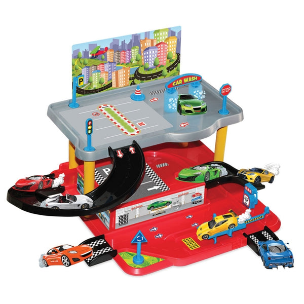 ded multi-level parking play set 
