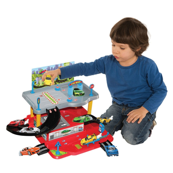 ded multi-level parking play set 