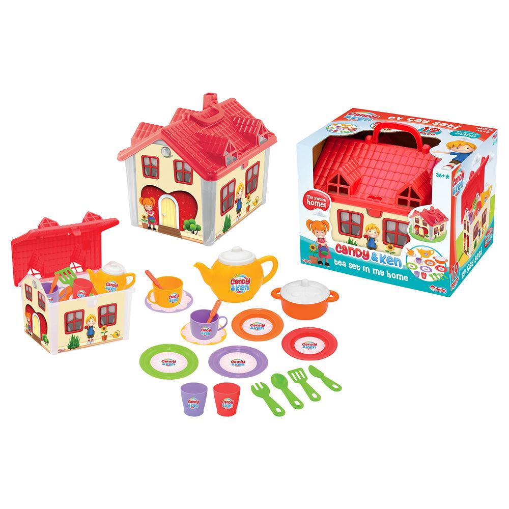 Candy & Ken House Tea Set | Interactive Pretend Play Tea Party Set for Kids