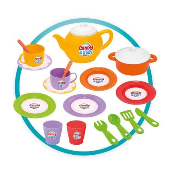 Candy & Ken House Tea Set | Interactive Pretend Play Tea Party Set for Kids