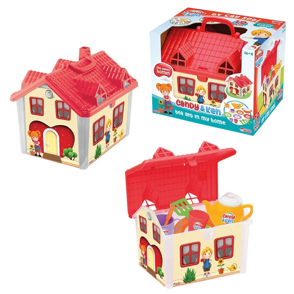 Candy & Ken House Tea Set | Interactive Pretend Play Tea Party Set for Kids