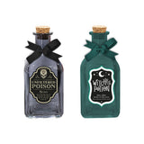 Halloween Glass Decorative Potion Bottles - Assorted Colours and Designs