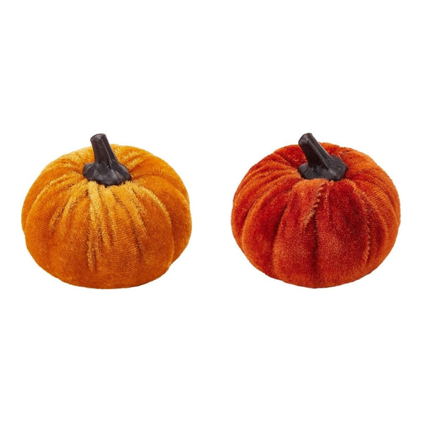 Halloween Mini Velvet Pumpkin Decorations 