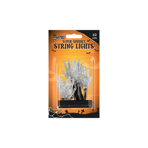 Spooky Novelty Halloween LED String Lights - 10 LEDs, Assorted Designs