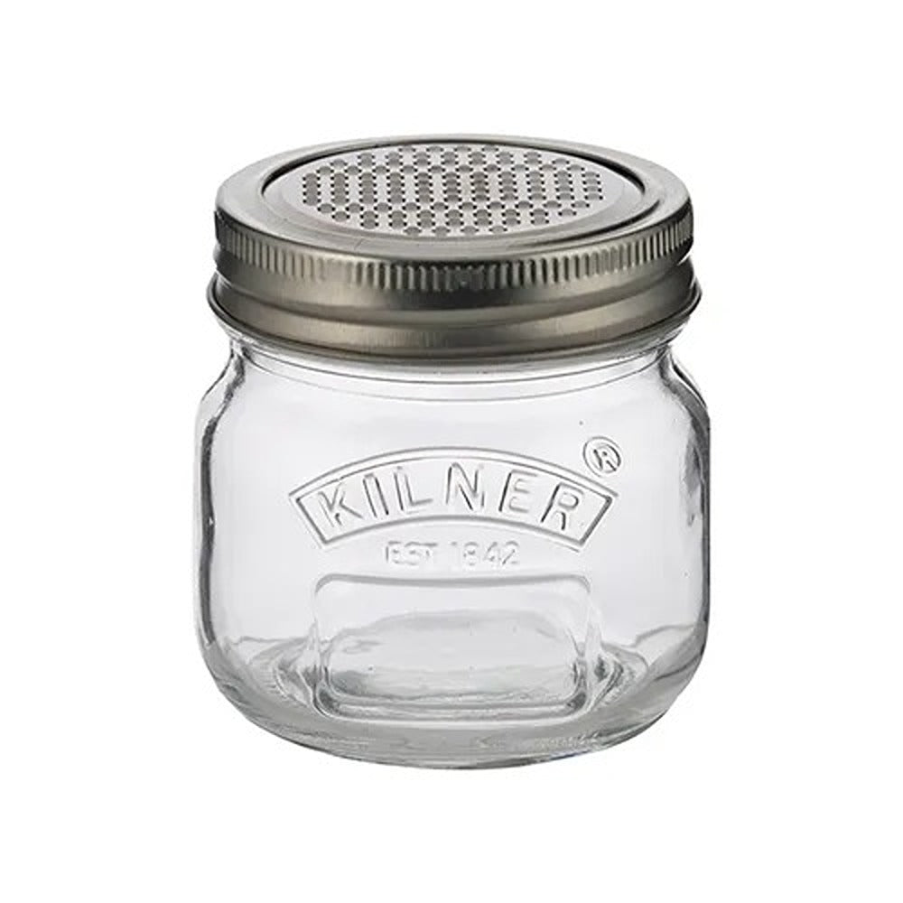 Kilner Clear Storage Jar with Shaker and Grater Lid | 0.25 Litre