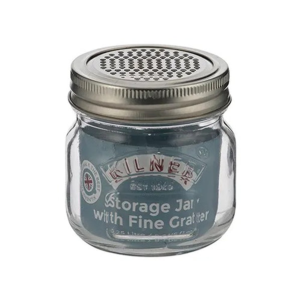 Kilner Clear Storage Jar with Shaker and Grater Lid | 0.25 Litre
