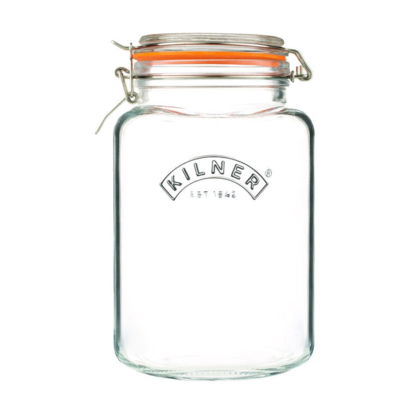 Kilner Clip Top Square Jar - 3 Litre