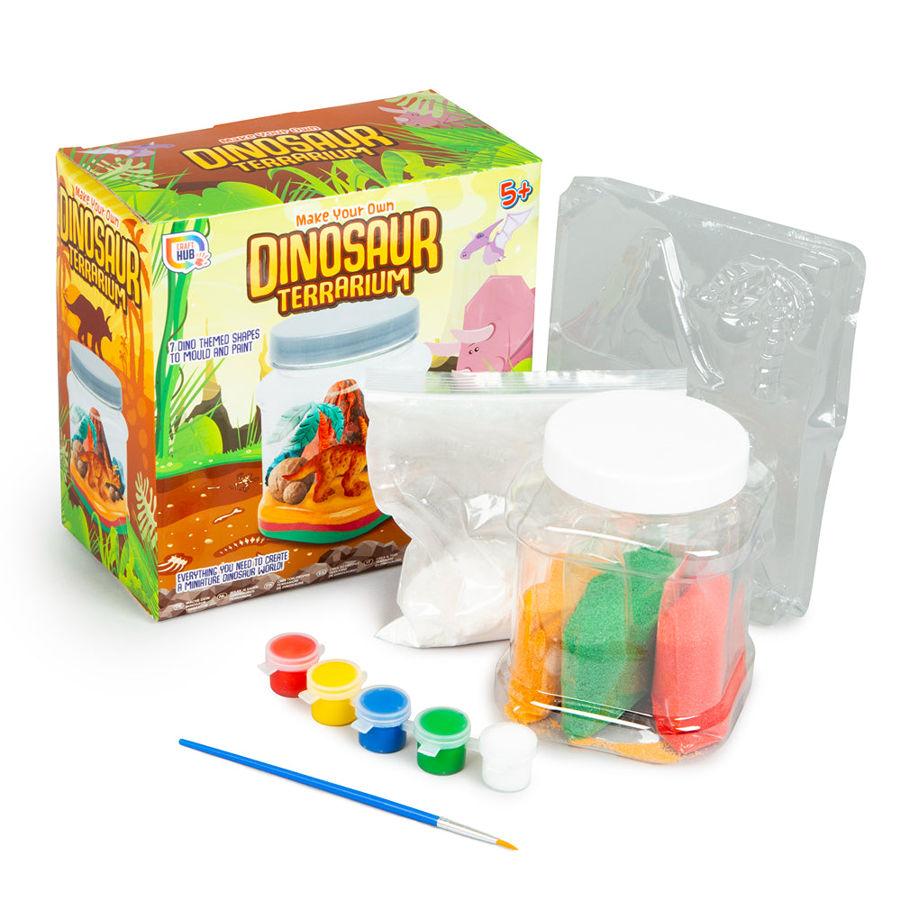 Craft Hub Make Your Own Dinosaur Terrarium | Age 5+
