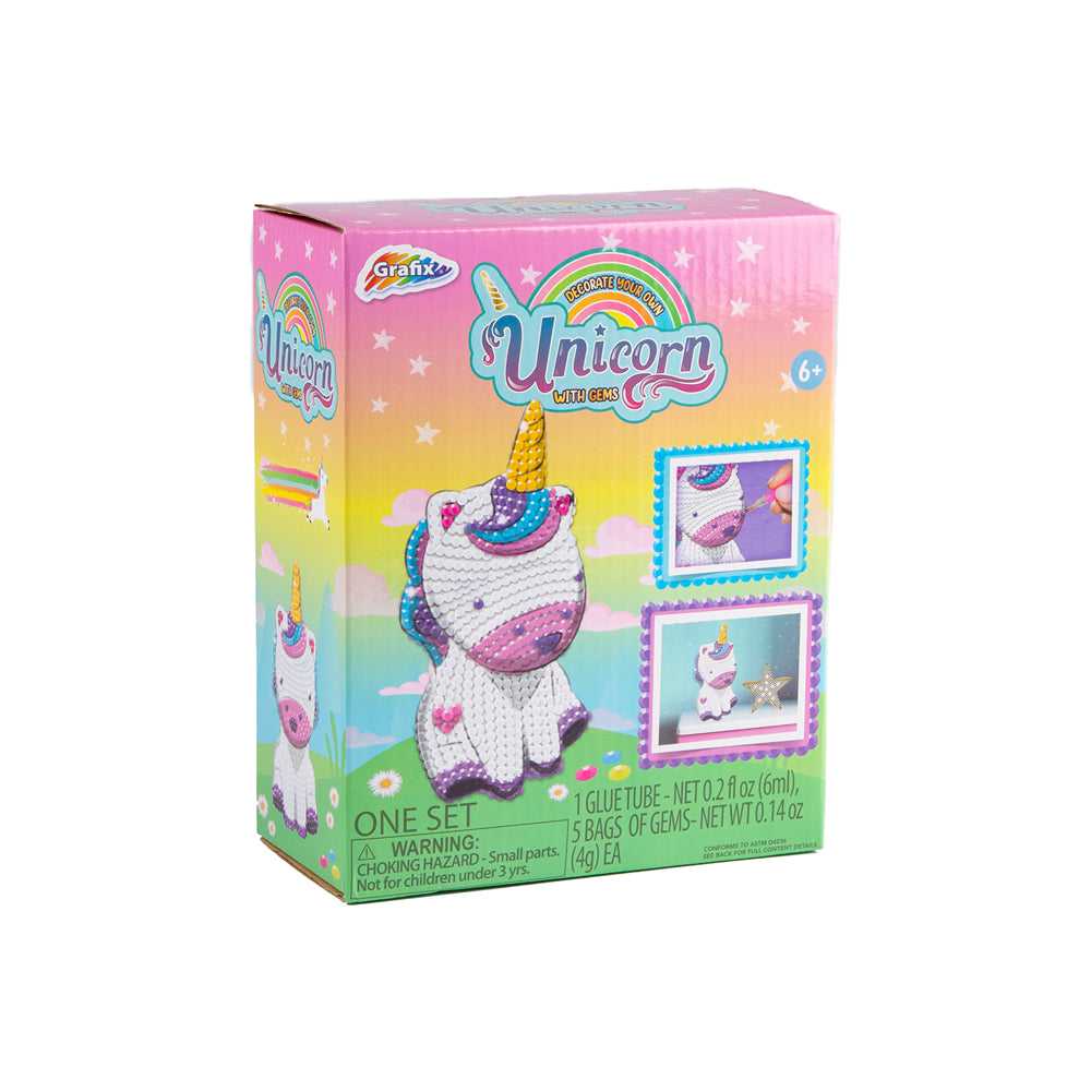 Grafix Decorate Your Own Unicorn with Gems | Age 6+