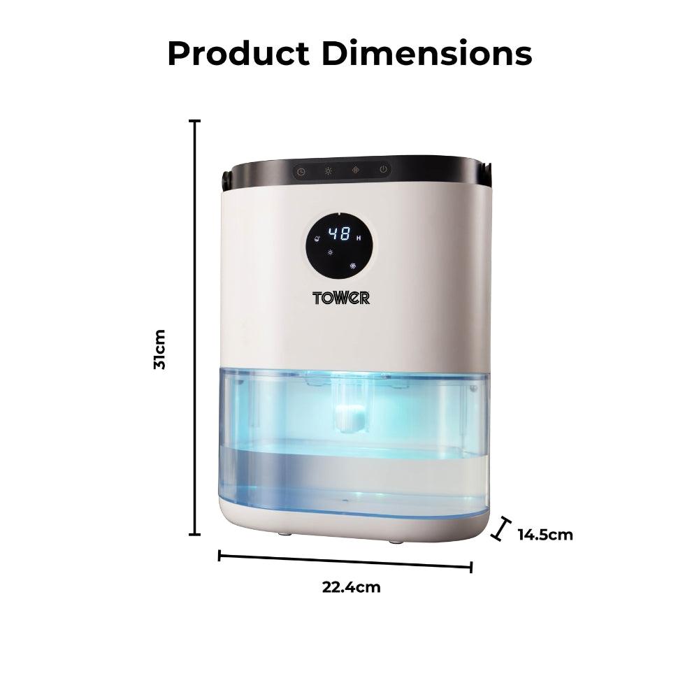 Tower Dehumidifier with 48 Hour Timer | 2.3L
