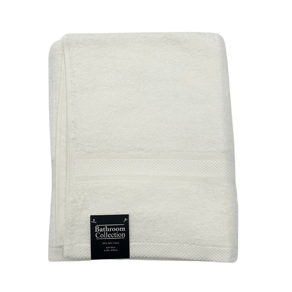 Classic Cotton Bath Sheet | 100% Cotton & Ultra Absorbent | Assorted Colours
