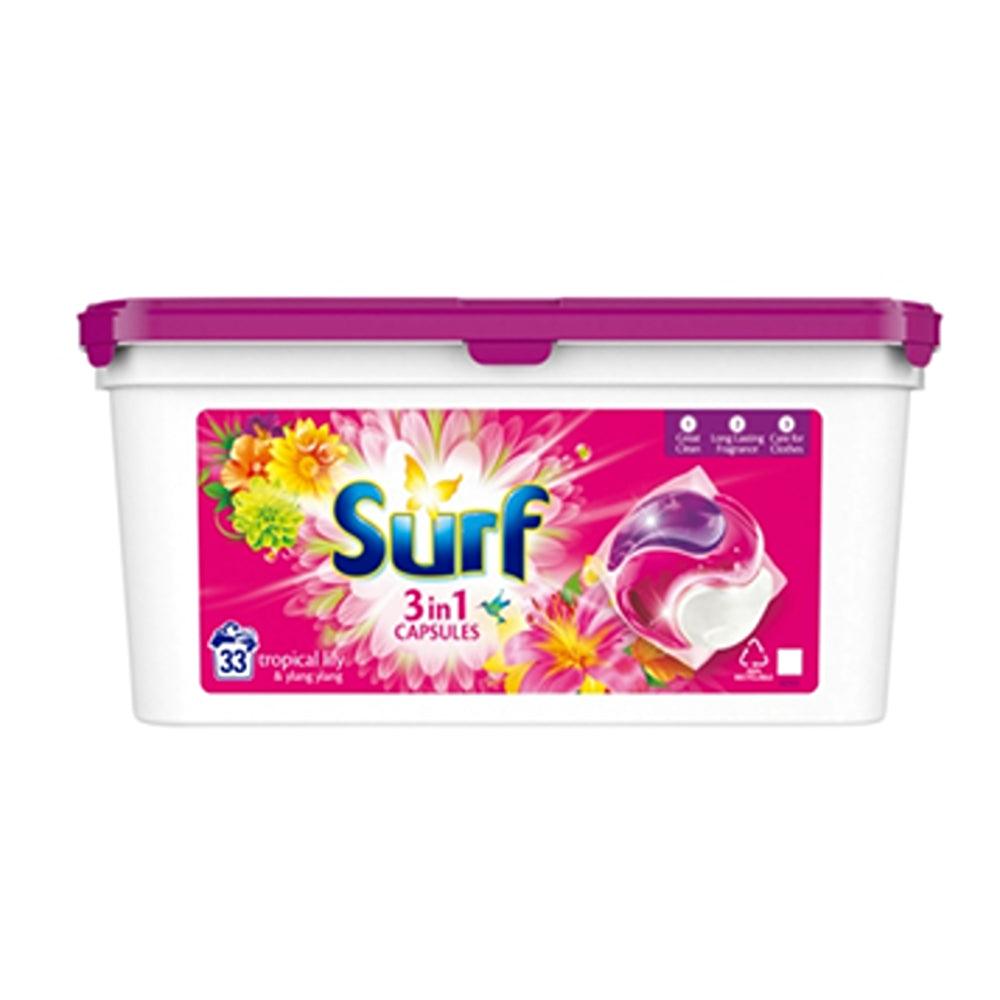 Surf Tropical Lily 3-in-1 Biological Capsules | 33 Wash - Choice Stores