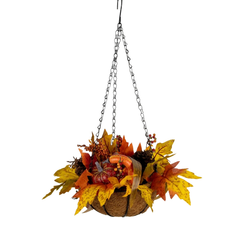 Florelle Autumnal Coco Hanging Basket | 21cm