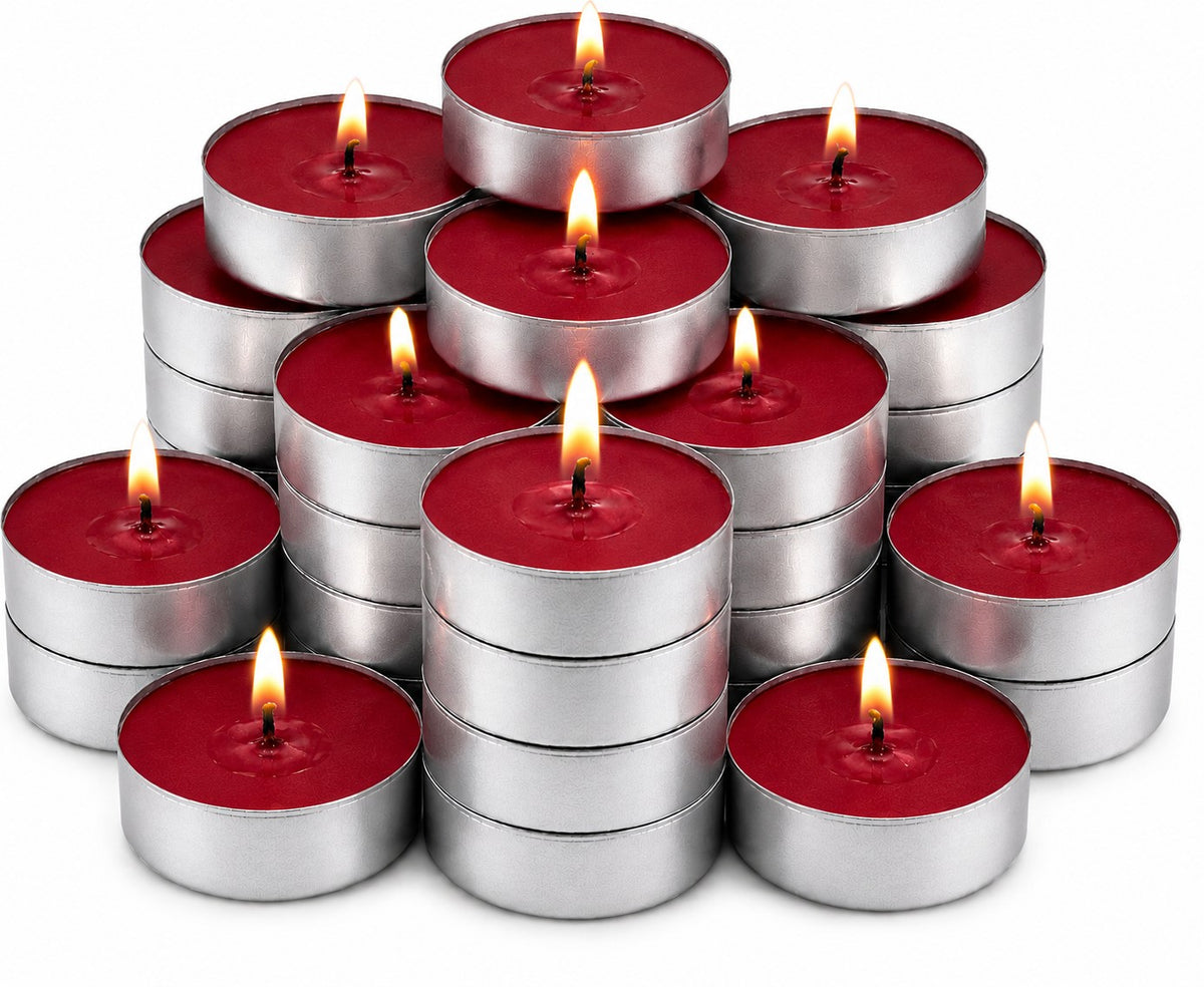Baltus Black Cherry Scented Night Lights | Pack of 20, 8 Hour Burn Time