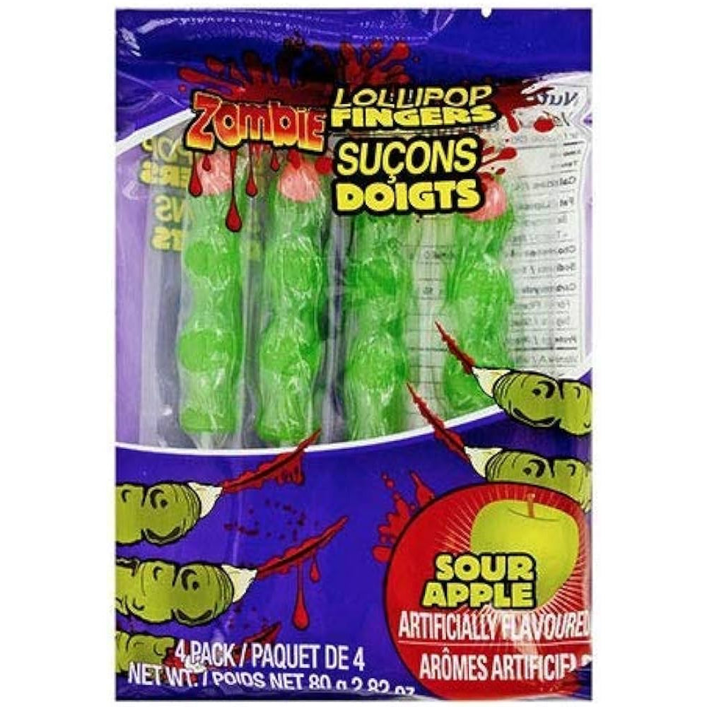 Halloween Zombie Finger Lollipop Fingers | Pack of 4