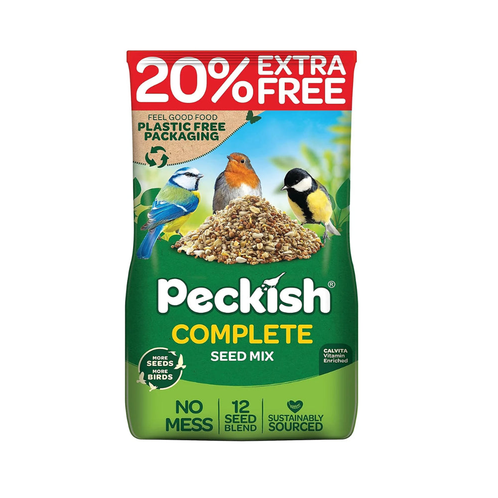 Peckish Complete Wild Bird Seed Mix | 1.7kg, 20% Extra Free, No Mess