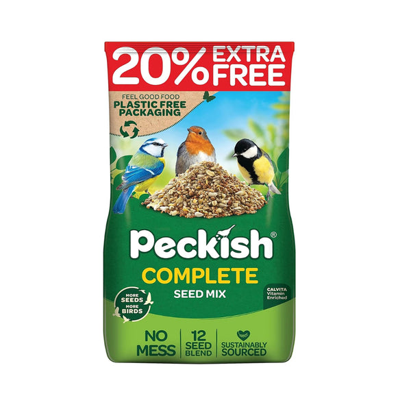 Peckish Complete Wild Bird Seed Mix | 1.7kg, 20% Extra Free, No Mess