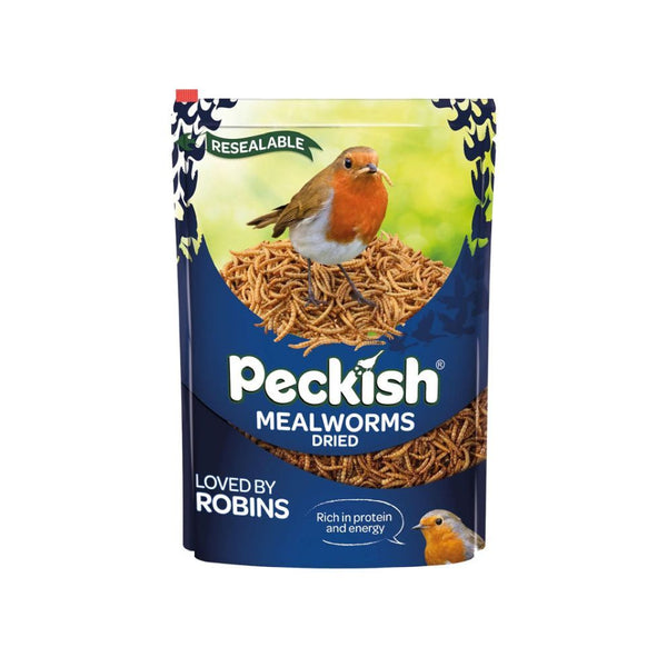 Peckish Dried Mealworms Wild Bird Food | 175g, High Protein, Resealable
