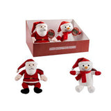Christmas Mini Plush Santa and Snowman Soft Toys | Assorted Designs