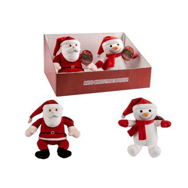 Christmas Mini Plush Santa and Snowman Soft Toys | Assorted Designs