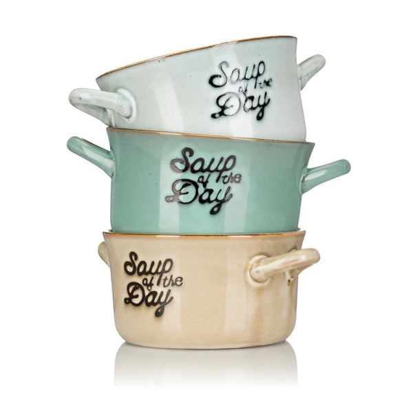 Soup of the Day Handled Soup Bowl | 500ml, Assorted Pastel Colours