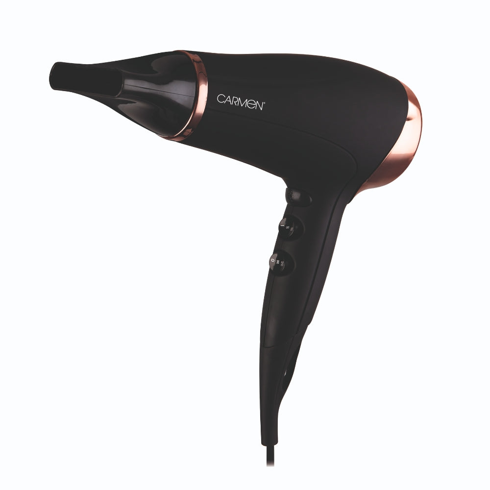 Carmen Noir II Black &amp; Copper Hair Dryer | 2200W