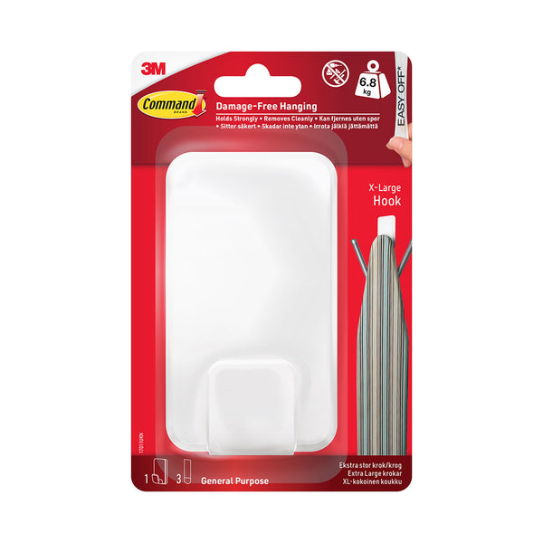 Command X-Large Utility Hook | Supports Up to 6.8 kg
