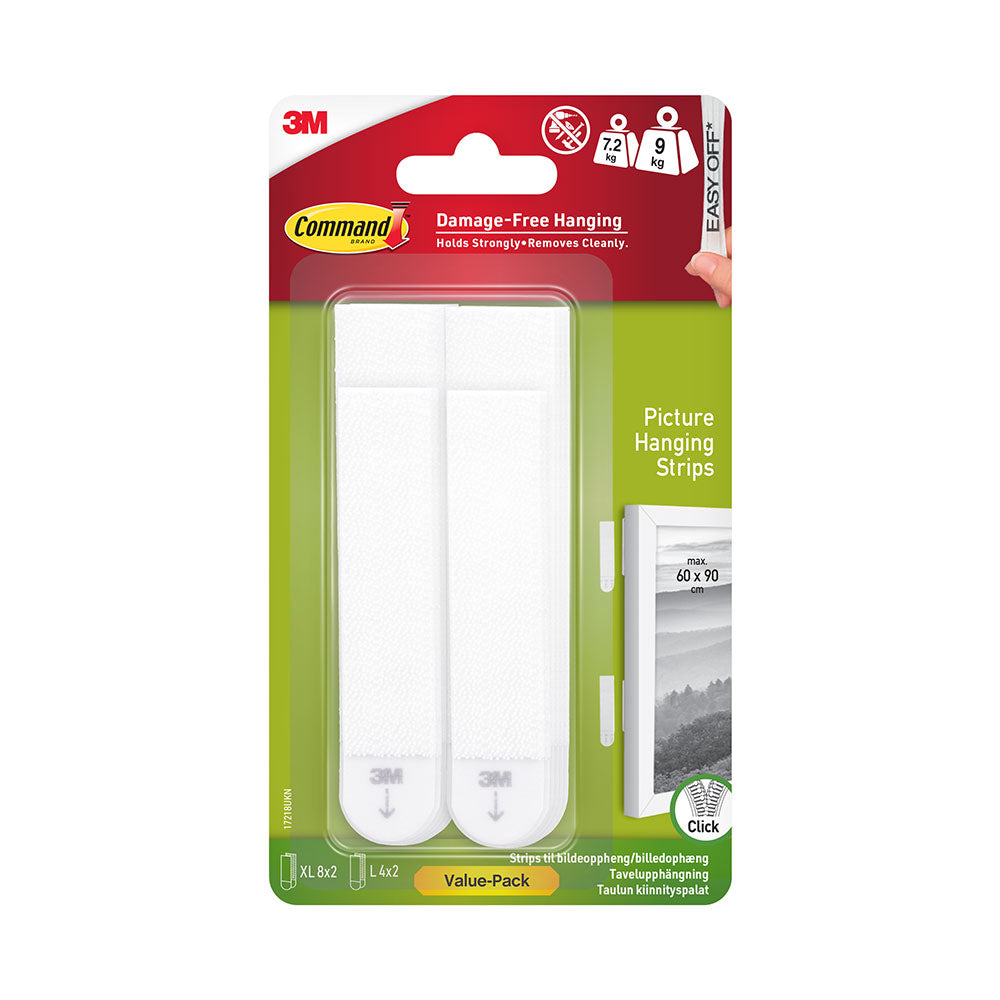 Command White Picture Hanging Strips | Value Pack
