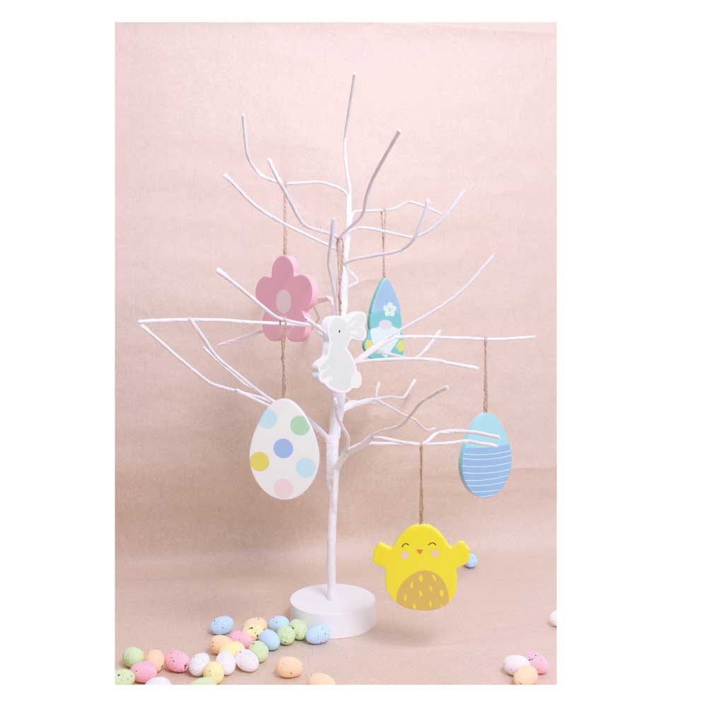Tallon Easter Tree Tabletop Decor | Pastel Ornaments, Freestanding Base