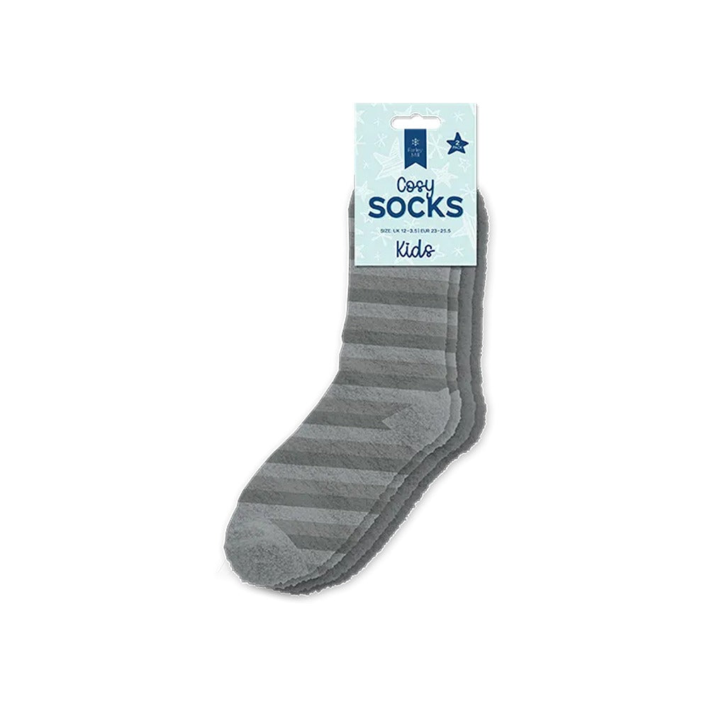 Kids Cosy Socks 2pk - Assorted Colours