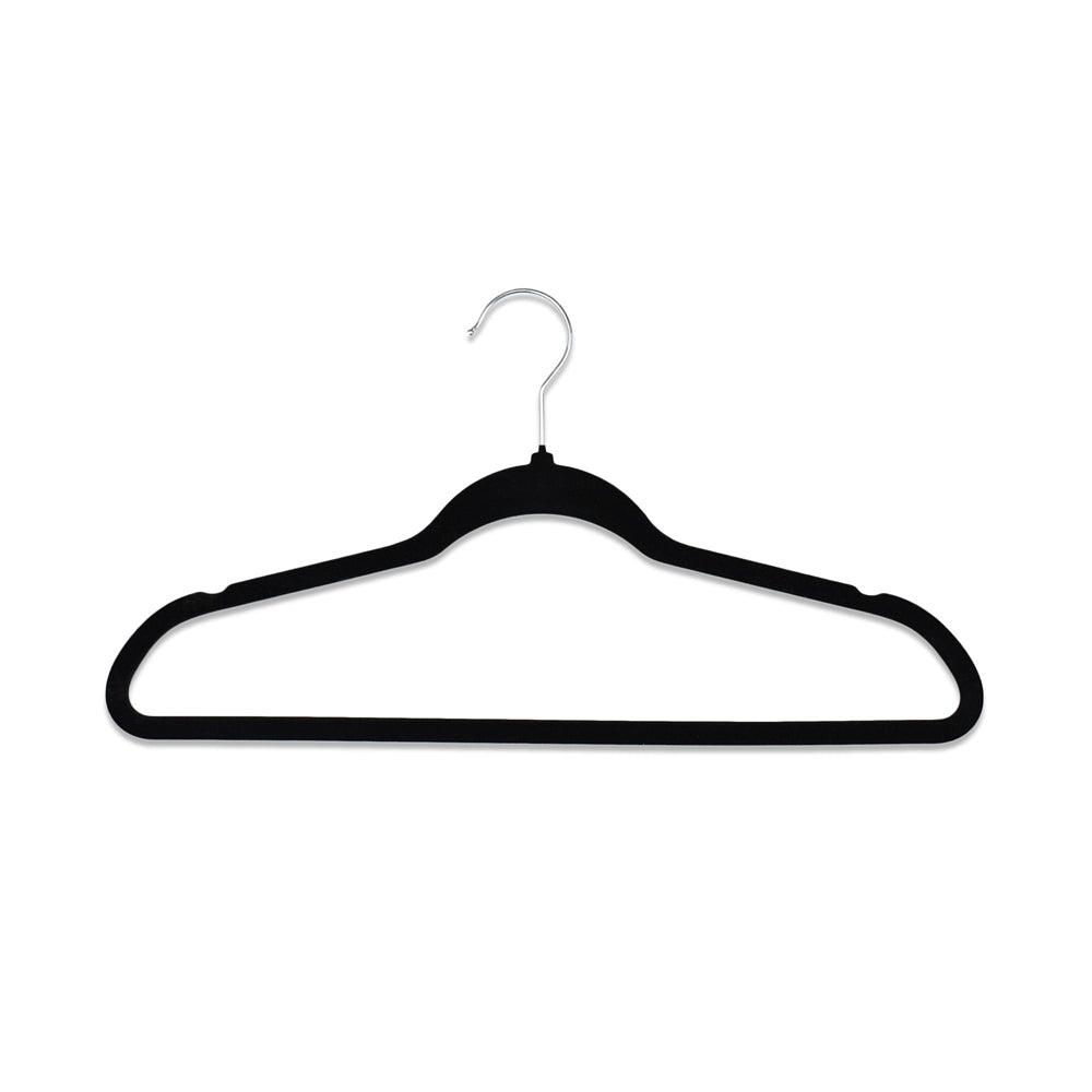 Addis Non Slip Black Velvet Hangers | Pack of 5