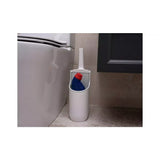 Addis Mode Compact Toilet Brush Set | White and Grey, Enclosed Holder
