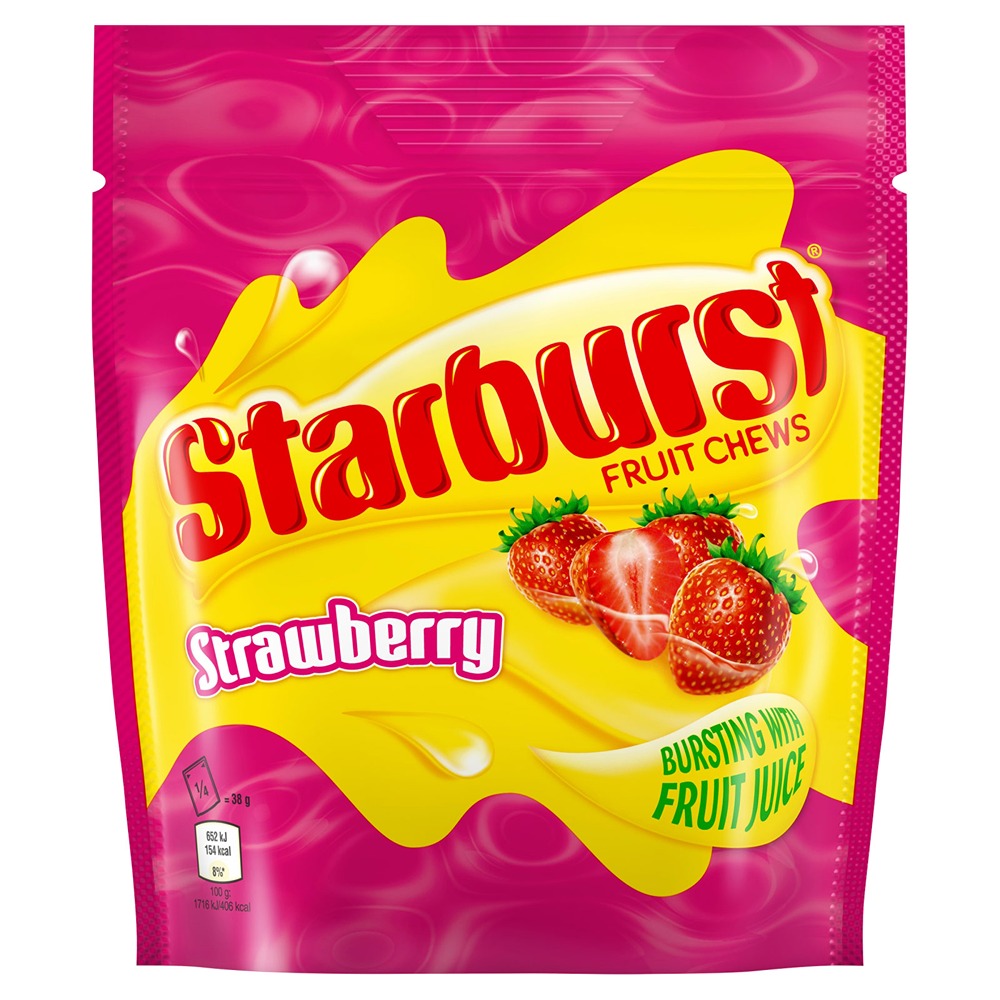 Starburst Strawberry Fruit Chews | Resealable Pouch 138g