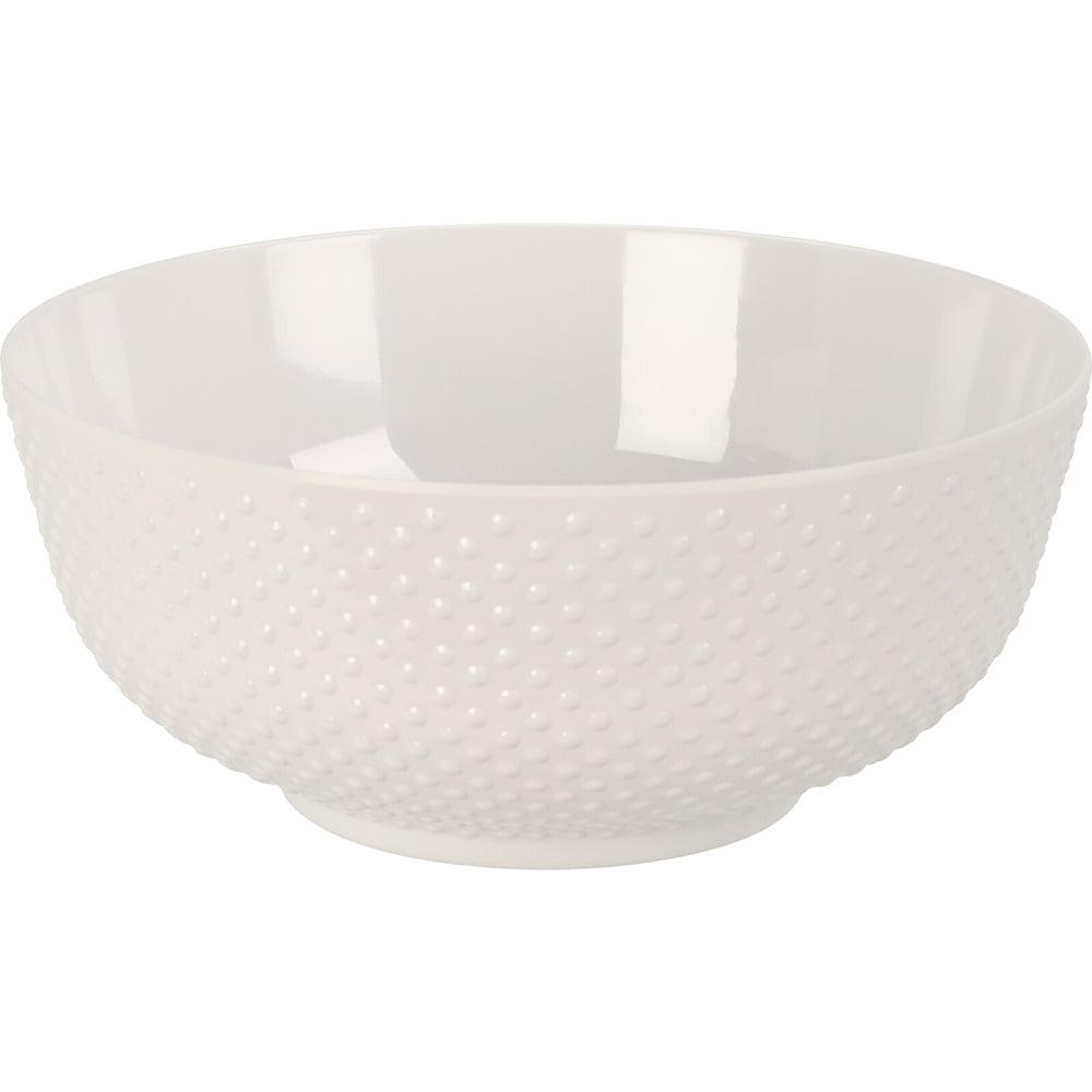 White Melamine Picnic Bowl with Dots | 7.3cm